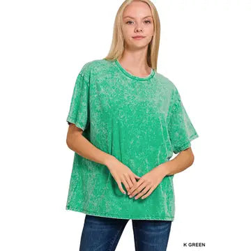 Mineral Washed Short Sleeve